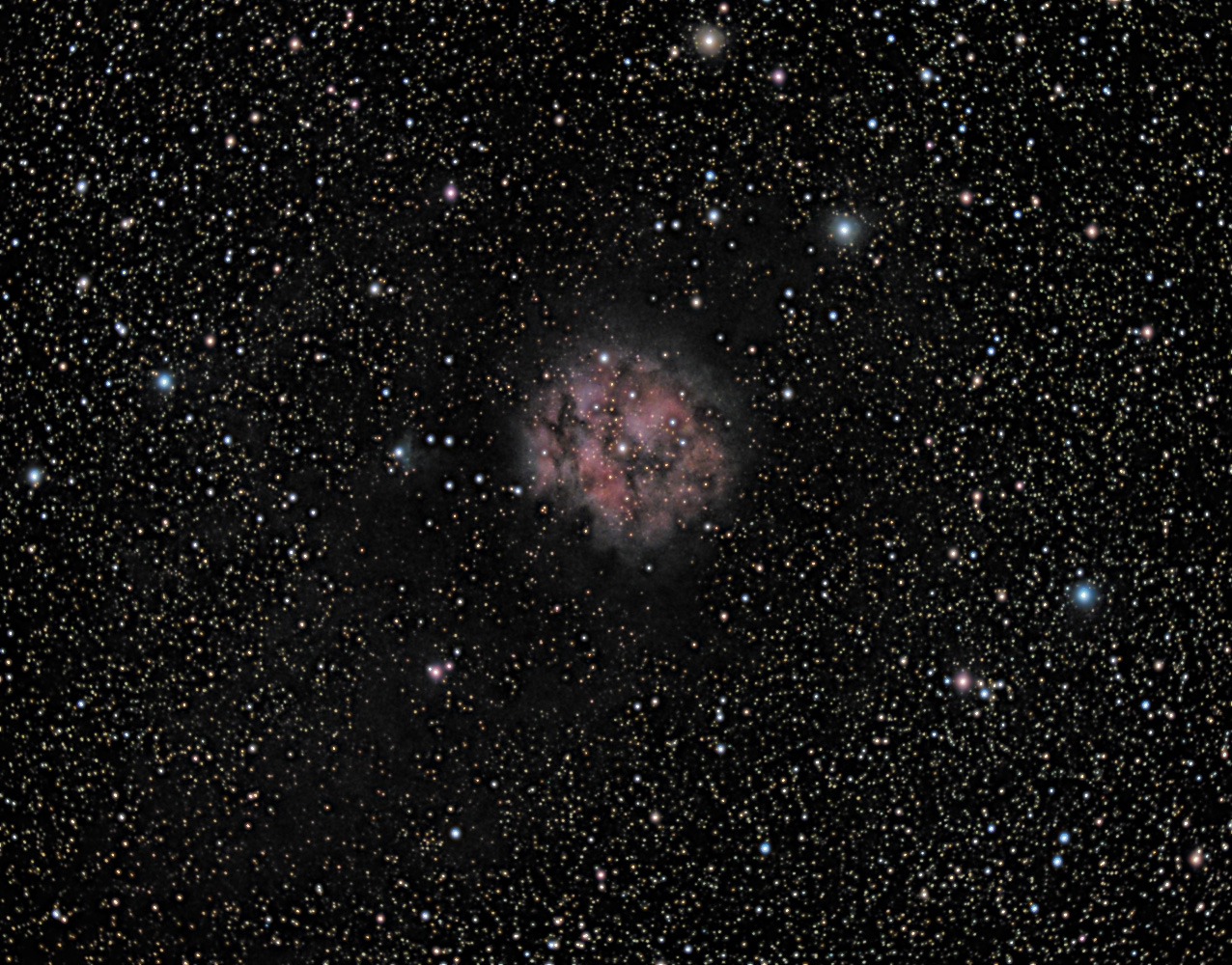 ic5146 seen using Celestron RASA 8 and ZWO ASI183MC