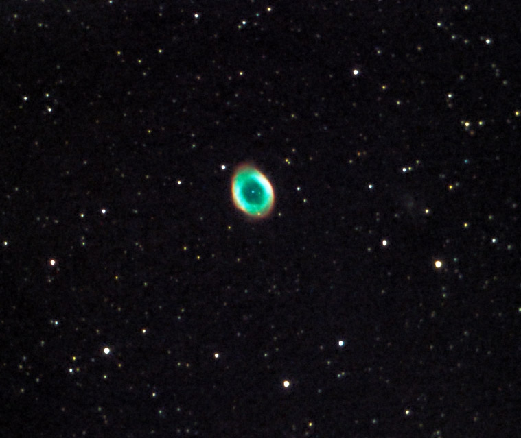 m57 seen using Meade 8 inch SCT and ZWO ASI183MC