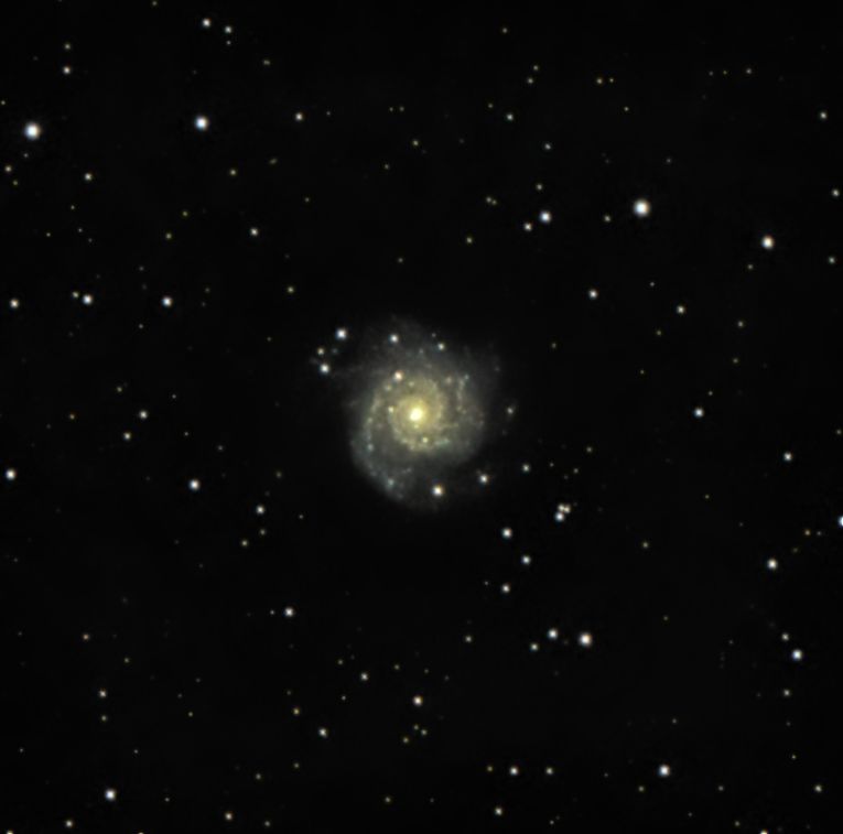 m74 seen using Celestron RASA 8 and ZWO ASI183MC