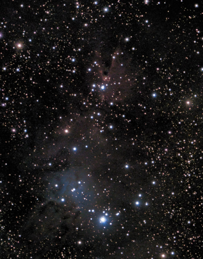 ngc 2264 seen using Celestron RASA 8 and ZWO ASI183MC