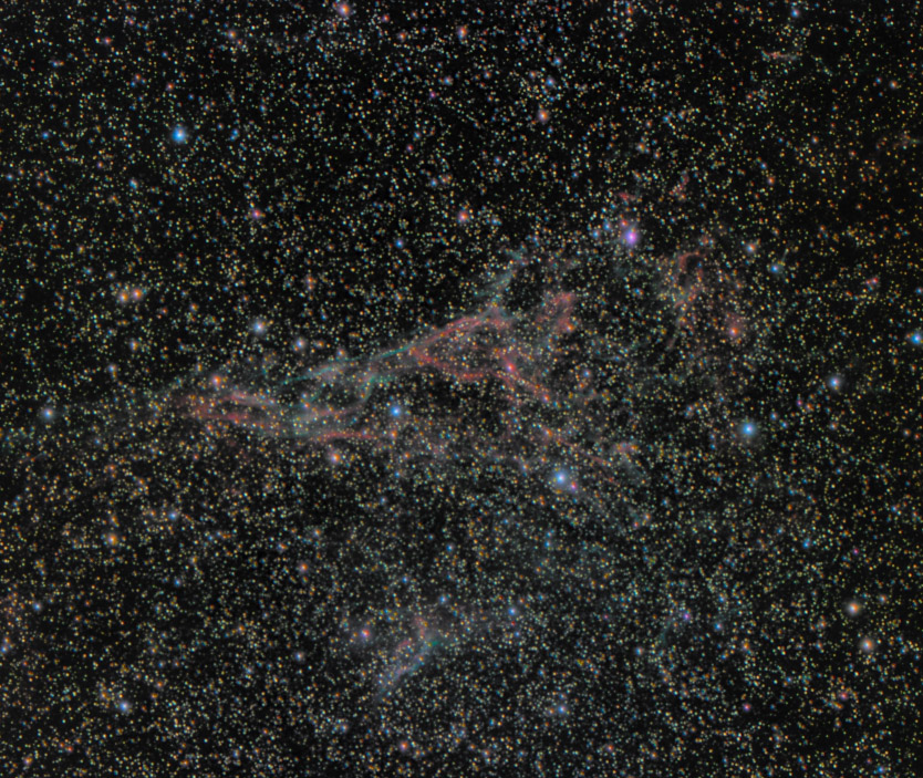 ngc6960 seen using Celestron RASA 8 and ZWO ASI183MC