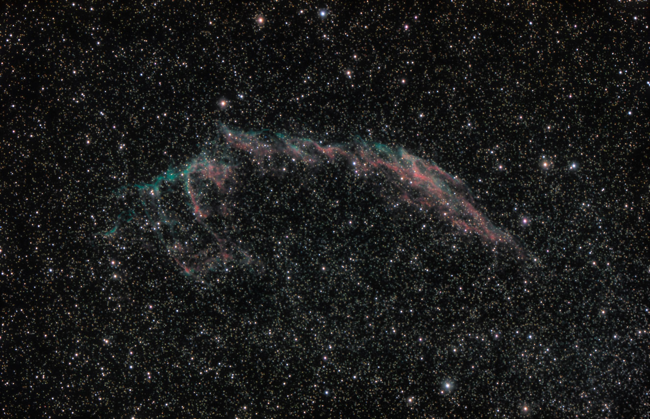 ngc6992 seen using Celestron RASA 8 and ZWO ASI183MC