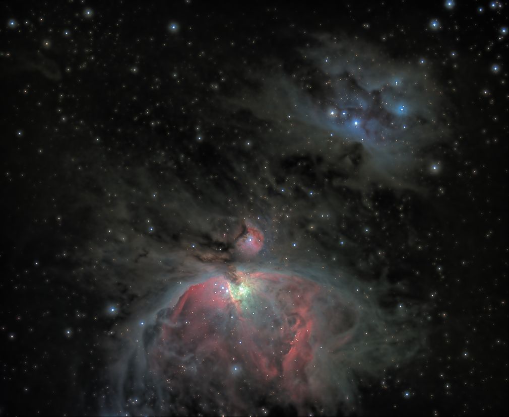 m42+m43+ngc1973+ngc1981 seen using Celestron RASA 8 and ZWO ASI183MC