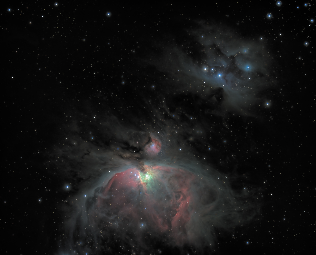 m42+m43+ngc1973+ngc1981 seen using Celestron RASA 8 and ZWO ASI183MC